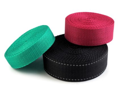 Zbytková metráž - mix polypropylenových popruhů (Varianta mix vzorů, Balení 10 m)