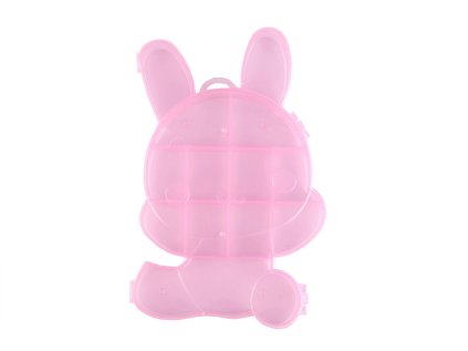 Plastový box / zásobník 12,5x19x1,8 cm na korálky a komponenty (Varianta 1 transparent, Balení 1 ks)