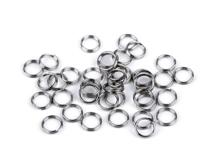 Protikroužek dvojitý z nerezové oceli Ø6 mm (Varianta platina, Balení 10 g)