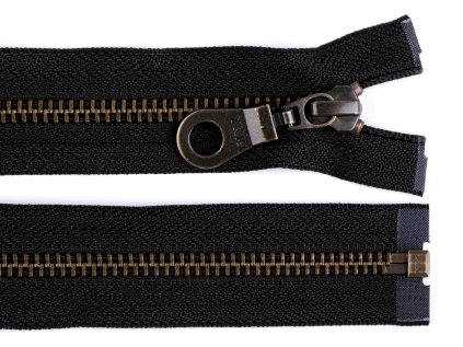 Staromosazný zip YKK No 5 délka 60 cm bundový (Varianta černá, Balení 1 ks)