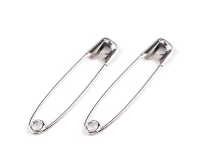 Spínací špendlíky délka 38 mm (Varianta nikl, Balení 72 svaz.)