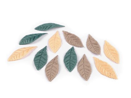 List textilní k našití a nalepení (Varianta 1 mix, Balení 12 ks)