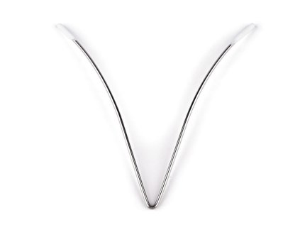 Kostice / kovová výztuž do výstřihu pro prádlo a oděvy 11 cm (Varianta nikl, Balení 10 ks)