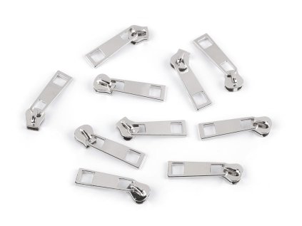 Jezdec ke kovovým zipům No 5 (Varianta 3 žluté zlato, Balení 10 ks)