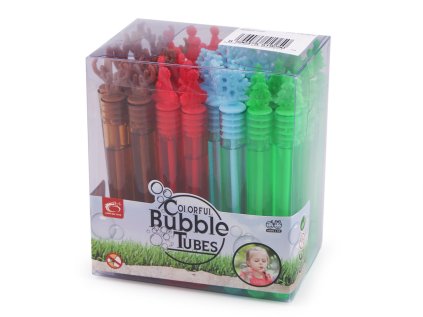 Vánoční bublifuk sob, vločka, čepice, stromeček (Varianta 1 (4,5 ml) červená, Balení 3 ks)