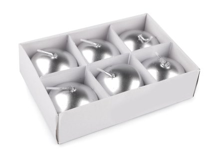 Plovoucí svíčky Ø4,5 cm (Varianta 3 stříbrná perleť, Balení 6 ks)