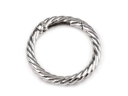 Karabina kulatá ozdobná Ø32 mm (Varianta 1 nikl, Balení 1 ks)