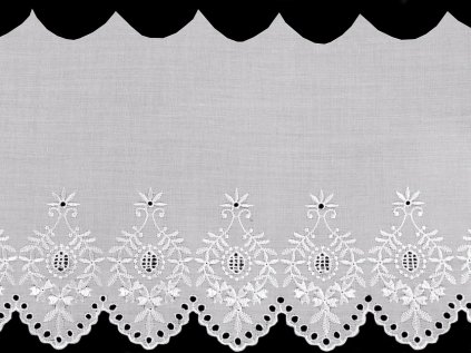 Madeira - štykování šíře 22 cm (Varianta bílá, Balení 1 m)