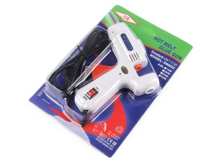 Tavná pistole na lepidlo Ø7 mm s regulací teploty 30W / 60W (Varianta bílá, Balení 1 ks)
