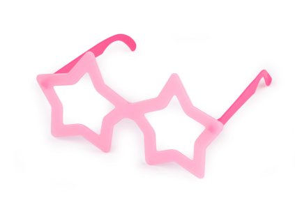 Párty / karnevalové brýle neonové svítící ve tmě (Varianta 4 růžová sv. proužky, Balení 1 ks)