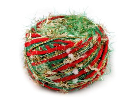 Vánoční pletací příze Alfie 50 g (Varianta 1 červená zelená, Balení 1 ks)