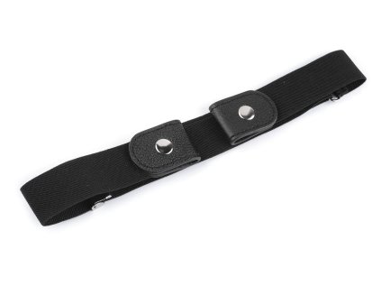 Pásek pružný bez spony, unisex šíře 3 cm (Varianta černá, Balení 1 ks)