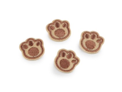 Nažehlovačka tlapka (Varianta 3 hnědá, Balení 10 ks)