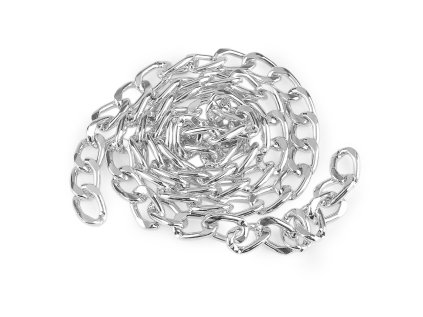 Řetěz plochý lehký šíře 13 mm, metráž (Varianta 1 nikl, Balení 1 m)