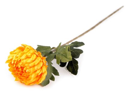 Umělá chryzantéma (Varianta 9 (Ø18 cm) žlutá otevřená, Balení 1 ks)