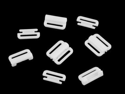 Plavkové zapínání šíře 15 mm plastové (Varianta 1 transparent, Balení 5 pár)