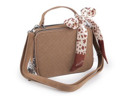 Kabelka se šátkem 19x15 cm (Varianta 1 béžová, Balení 1 ks)