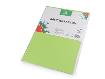 Barevný kreslicí karton A4 (Varianta mix, Balení 1 sáček)