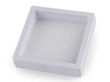 Krabička s průhlednou fólií k vystavení zboží a dárkovému balení 9x9 cm (Varianta 1 bílá, Balení 1 ks)