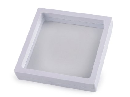 Krabička s průhlednou fólií k vystavení zboží a dárkovému balení 11x11 cm (Varianta 1 bílá, Balení 1 ks)