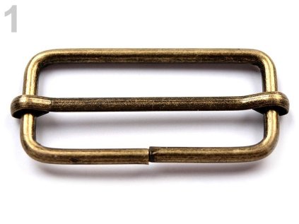 Posunovač na popruhy šíře 38 mm 2. jakost (Varianta 3 nikl, Balení 10 ks)