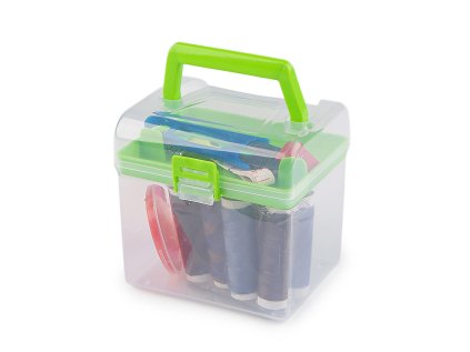 Sada na šití v boxu (Varianta 1 zelená sv., Balení 1 sada)