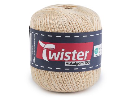 Bavlněná příze háčkovací Häkelgarn 100 g (Varianta 1 (010) bílá, Balení 1 ks)