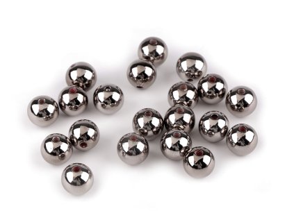 Plastové korálky k vánočnímu tvoření Ø12 mm (Varianta 1 stříbrná, Balení 20 ks)