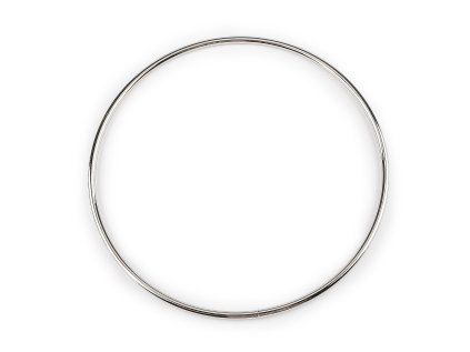 Kovový kruh / ucho na tašku Ø18,7 cm (Varianta nikl, Balení 1 ks)
