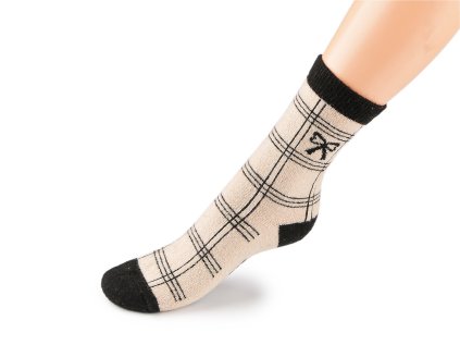 Dámské ponožky vlněné (Varianta 3 béžová světlá, Balení 1 pár)