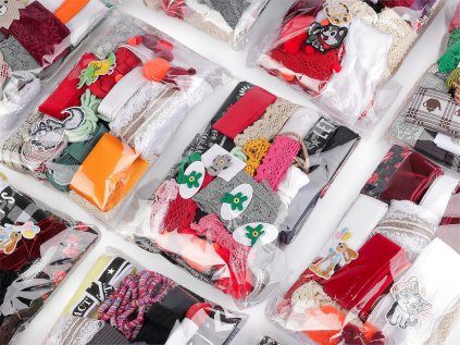 Mix materiálů k šití a tvoření 500 g (Varianta 1 mix, Balení 1 sáček)