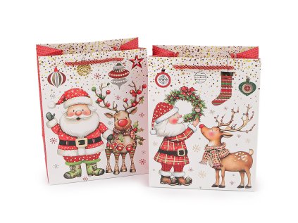 Vánoční dárková taška (Varianta mix, Balení 12 ks)