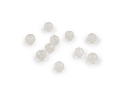 Měsíční kámen syntetický, minerální korálky Ø4 mm (Varianta měsíční kámen, Balení 10 ks)