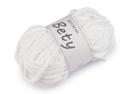 Pletací žinylková příze Bety 100 g (Varianta 2 (09) krémová světlá, Balení 1 ks)