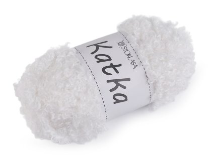 Příze pletací kudrnatá Katka 100 g (Varianta 1 (409) bílá, Balení 1 ks)