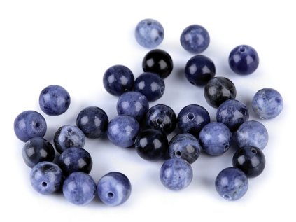 Sodalit, minerální korálky Ø6 mm (Varianta sodalit, Balení 10 ks)