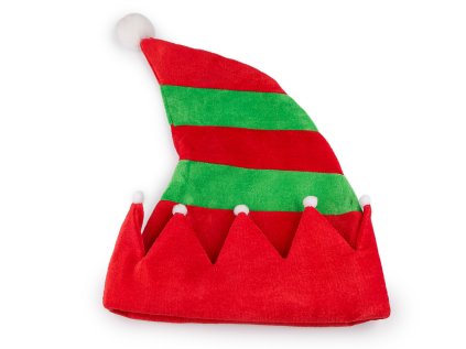 Vánoční čepice skřítek (Varianta červená, Balení 1 ks)
