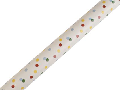 Balicí papír puntík 0,7x2 m (Varianta 1 krémová nejsvět., Balení 1 ks)
