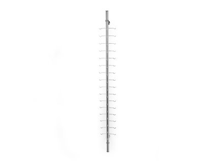 Stojan na brýle kovový na 16 ks brýlí, bez zámku (Varianta nikl, Balení 1 ks)