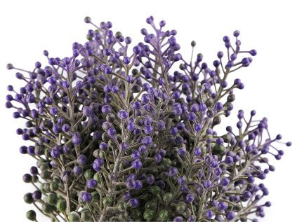 Umělé bobule / trs do květináčů a vazeb (Varianta levandulová, Balení 1 ks)