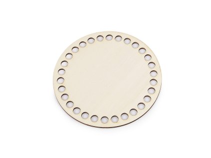 Dno na pletení / výrobu košíků Ø12 cm (Varianta přírodní sv., Balení 1 ks)