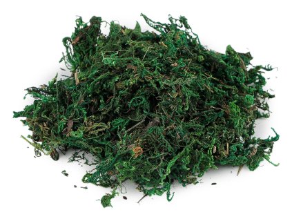 Dekorační mech 25 g (Varianta 1 zelená, Balení 1 sáček)