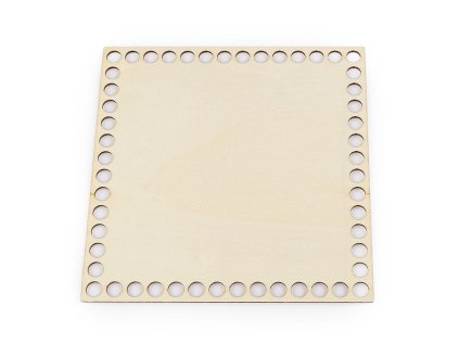 Dno na pletení / výrobu košíků 15x15 cm (Varianta přírodní sv., Balení 1 ks)