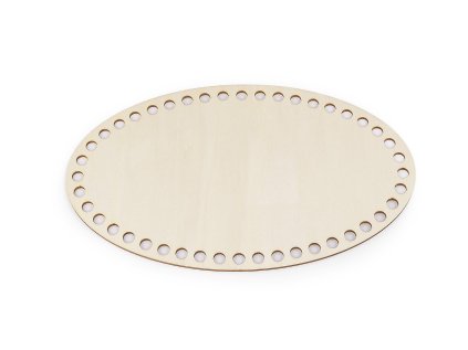 Dno na pletení / výrobu košíků 15x25 cm (Varianta přírodní sv., Balení 1 ks)