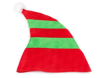 Vánoční čepice skřítek (Varianta červená, Balení 1 ks)