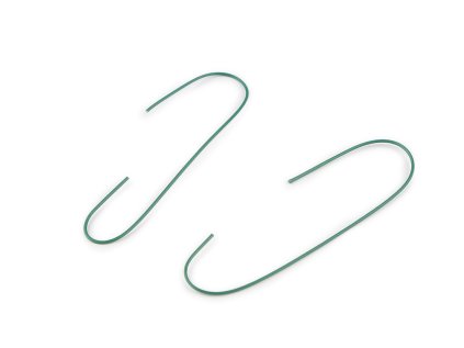 Floristické háčky na vánoční ozdoby a tvoření 100 ks (Varianta zelená, Balení 1 krab.)