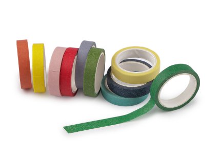 Washi papírová lepicí páska šíře 7 mm (Varianta mix, Balení 1 krab.)