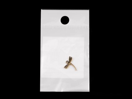 Přívěsek z nerezové oceli vážka, pavouk (Varianta 1 platina vážka, Balení 1 ks)