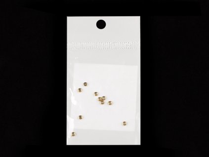 Zamačkávací rokajl kulatý z nerezové oceli Ø2,5 mm (Varianta 1 platina, Balení 1 sáček)