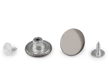 Riflový knoflík Jeans velikost 26" (Varianta 1 nikl, Balení 20 ks)